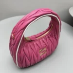 Miu Miu Wander Matelassé Nappa Leather Hobo Bag