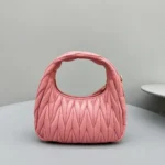 Miu Miu Wander Matelassé Nappa Leather Hobo Bag