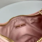 Miu Miu Wander Matelassé Nappa Leather Hobo Bag