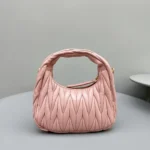 Miu Miu Wander Matelassé Nappa Leather Hobo Bag